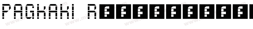 PAGKAKI Regular字体转换